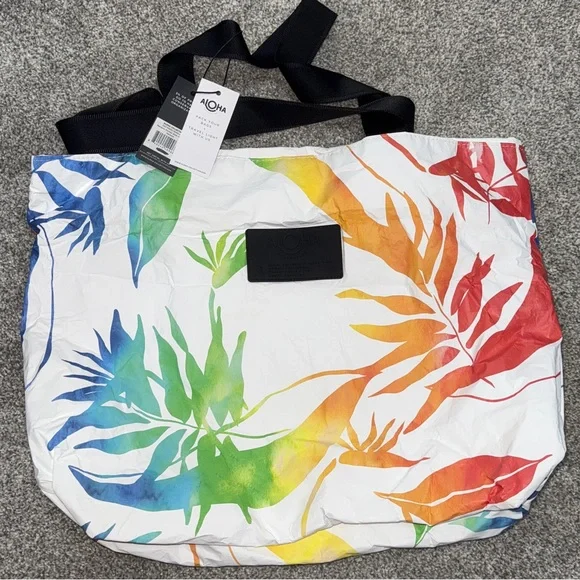 Aloha beach Day Tripper bag Rainbow Painted Birds Day Wet/dry bag. NWT. - Picture 2 of 5